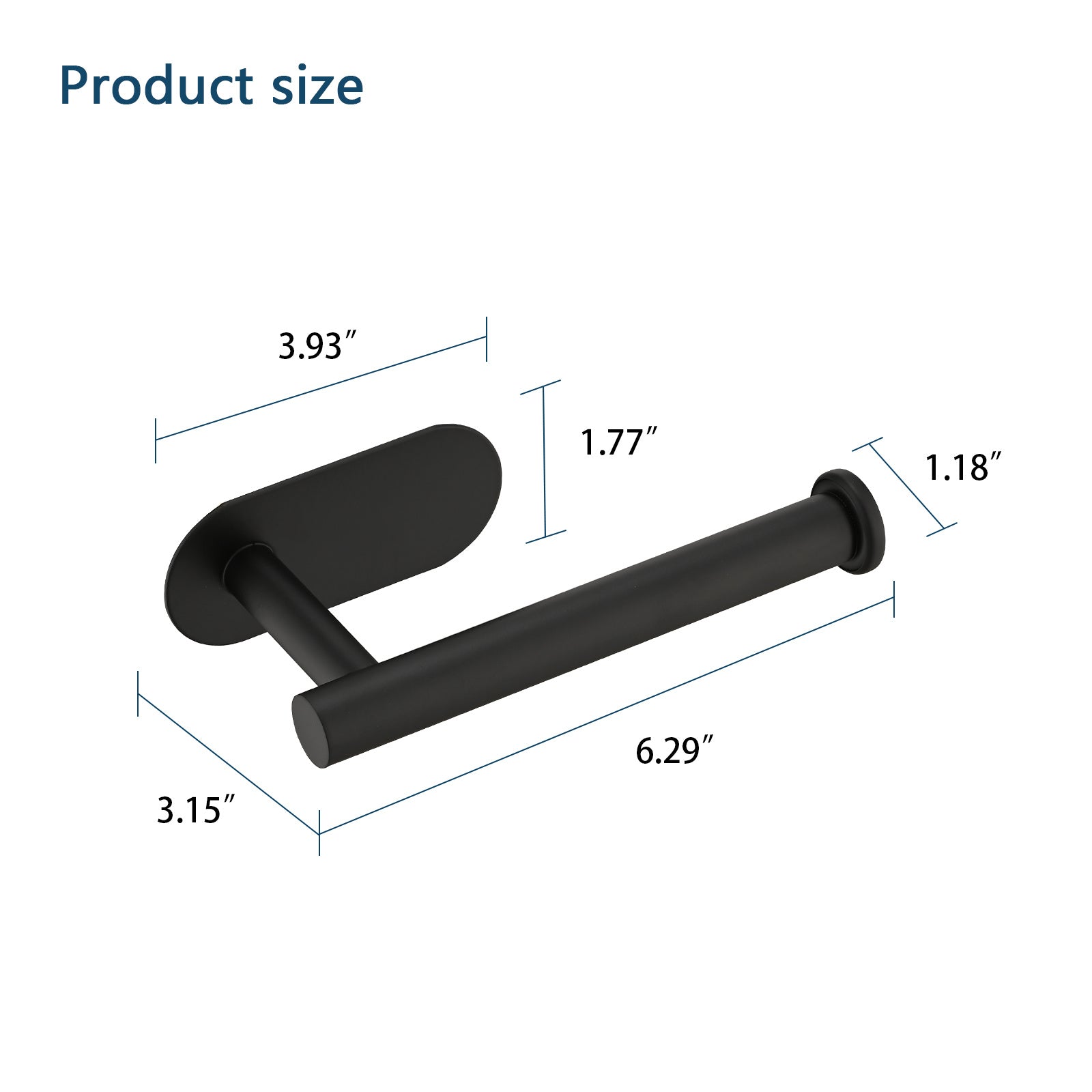 Toilet Paper Holder Self Adhesive, Stainless Steel Rustproof Adhesive Toilet Roll Holder no Drilling - 7DAY'S