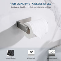 Toilet Paper Holder Self Adhesive, Stainless Steel Rustproof Adhesive Toilet Roll Holder no Drilling - 7DAY'S