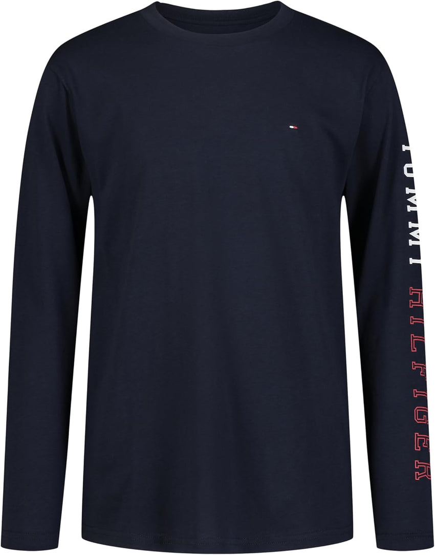 Tommy Hilfiger Boys' Long Sleeve Crew Neck T-Shirt - 7DAY'S