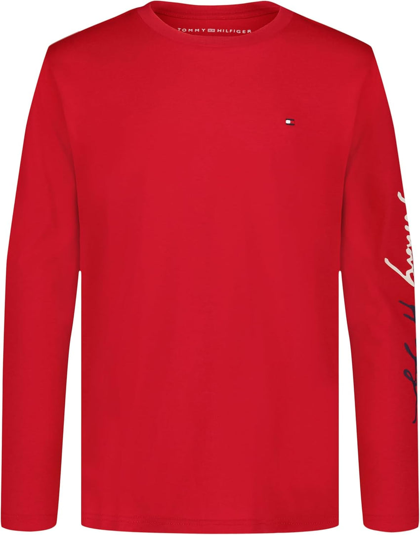 Tommy Hilfiger Boys' Long Sleeve Crew Neck T-Shirt - 7DAY'S