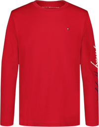 Tommy Hilfiger Boys' Long Sleeve Crew Neck T-Shirt - 7DAY'S