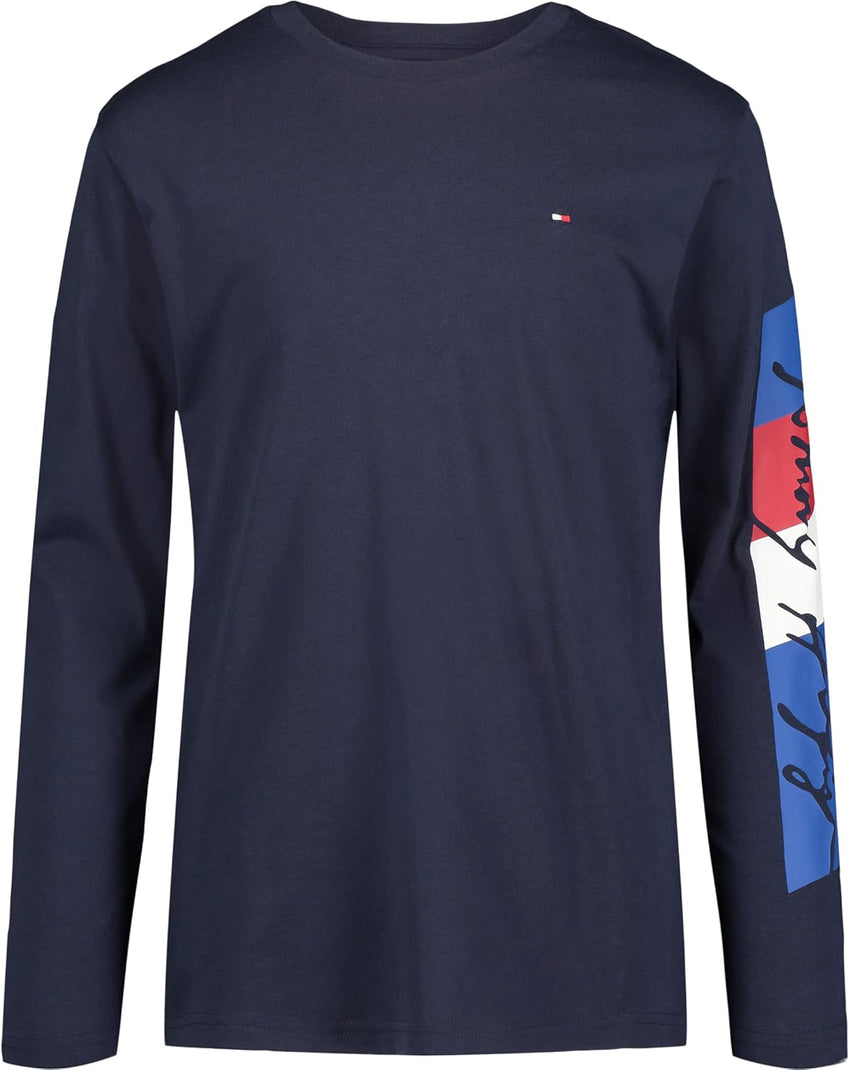 Tommy Hilfiger Boys' Long Sleeve Crew Neck T-Shirt - 7DAY'S