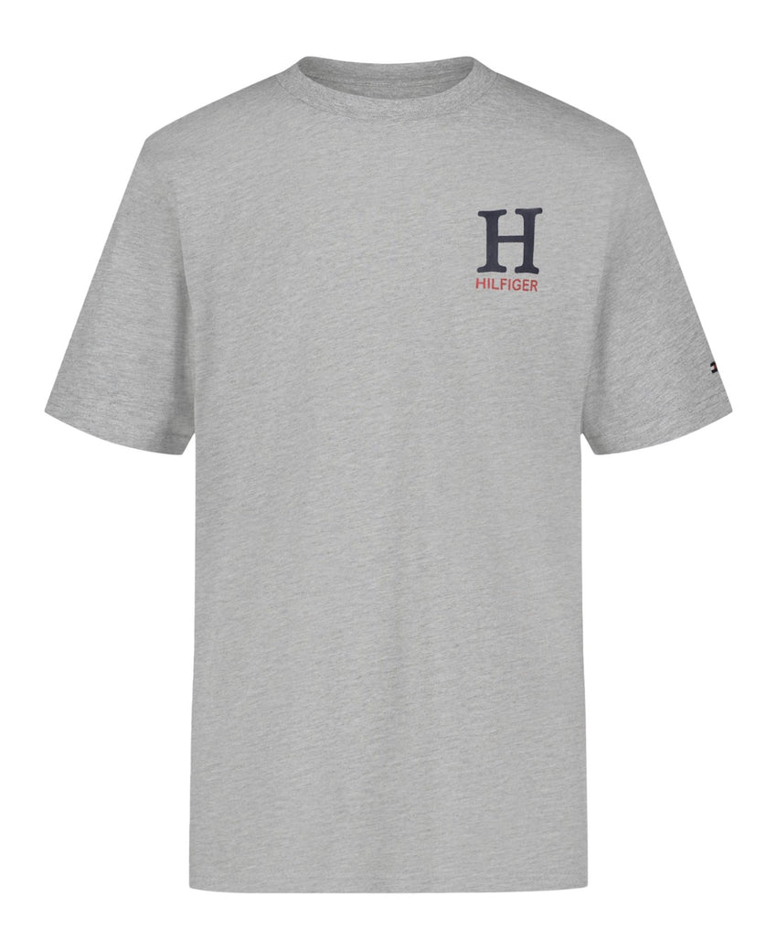 Tommy Hilfiger Boys' Short Sleeve Solid Crew Neck T-shirt, Soft, Comfortable, Relaxed Fit - 7DAY'S