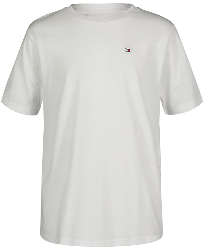 Tommy Hilfiger Boys' Short Sleeve Solid Crew Neck T-shirt, Soft, Comfortable, Relaxed Fit - 7DAY'S
