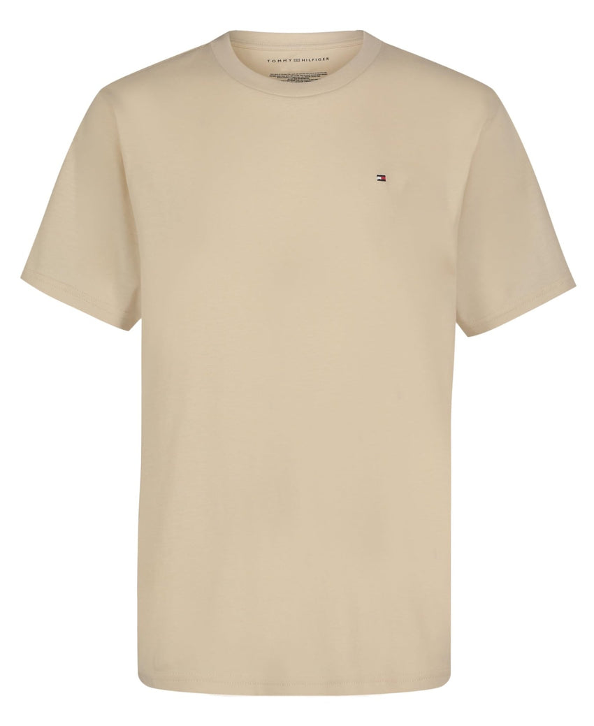 Tommy Hilfiger Boys' Short Sleeve Solid Crew Neck T-shirt, Soft, Comfortable, Relaxed Fit - 7DAY'S