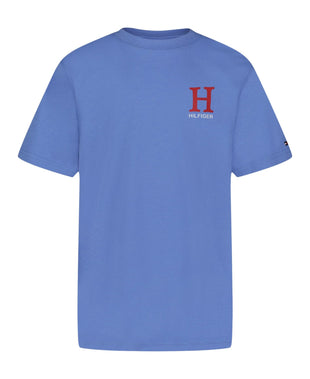 Tommy Hilfiger Boys' Short Sleeve Solid Crew Neck T-shirt, Soft, Comfortable, Relaxed Fit