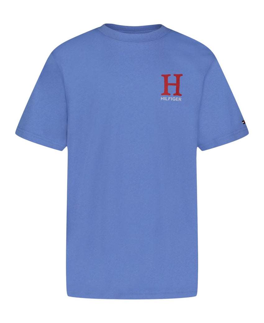 Tommy Hilfiger Boys' Short Sleeve Solid Crew Neck T-shirt, Soft, Comfortable, Relaxed Fit - 7DAY'S