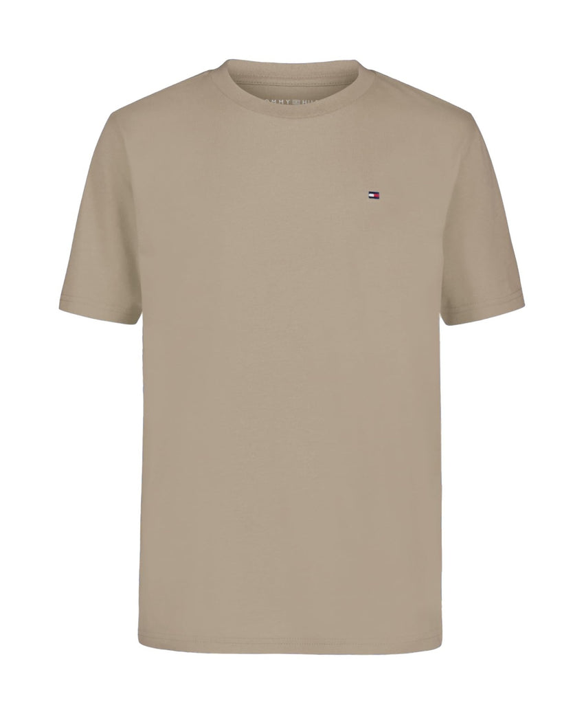 Tommy Hilfiger Boys' Short Sleeve Solid Crew Neck T-shirt, Soft, Comfortable, Relaxed Fit - 7DAY'S