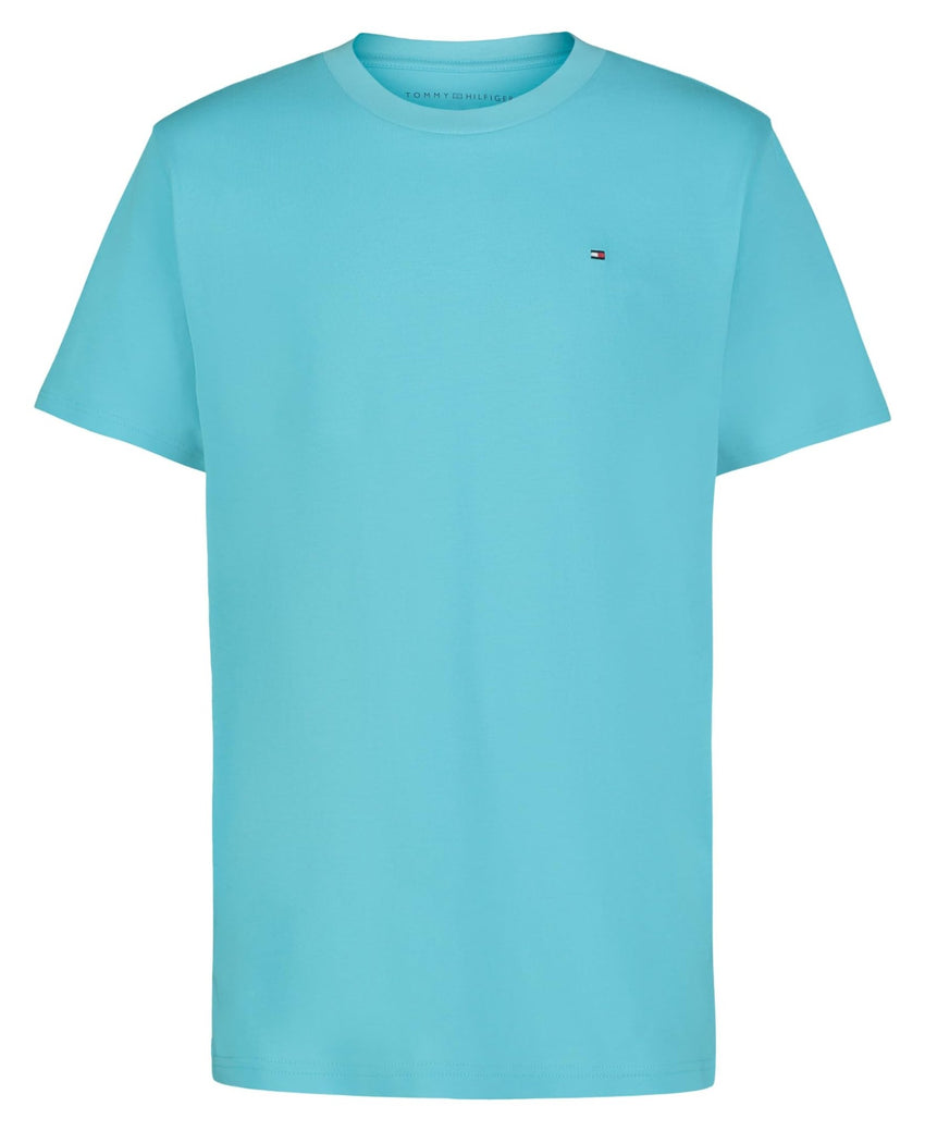 Tommy Hilfiger Boys' Short Sleeve Solid Crew Neck T-shirt, Soft, Comfortable, Relaxed Fit - 7DAY'S