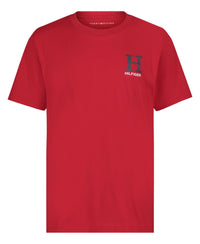 Tommy Hilfiger Boys' Short Sleeve Solid Crew Neck T-shirt, Soft, Comfortable, Relaxed Fit - 7DAY'S