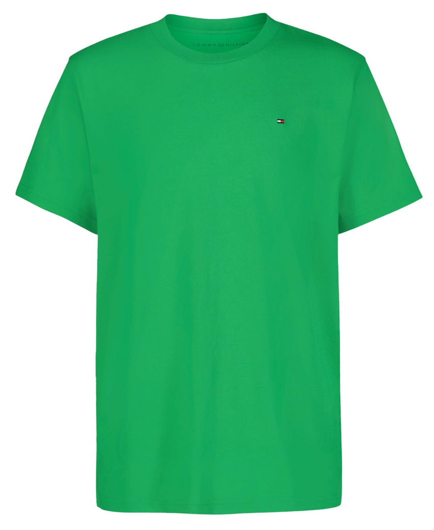 Tommy Hilfiger Boys' Short Sleeve Solid Crew Neck T-shirt, Soft, Comfortable, Relaxed Fit - 7DAY'S