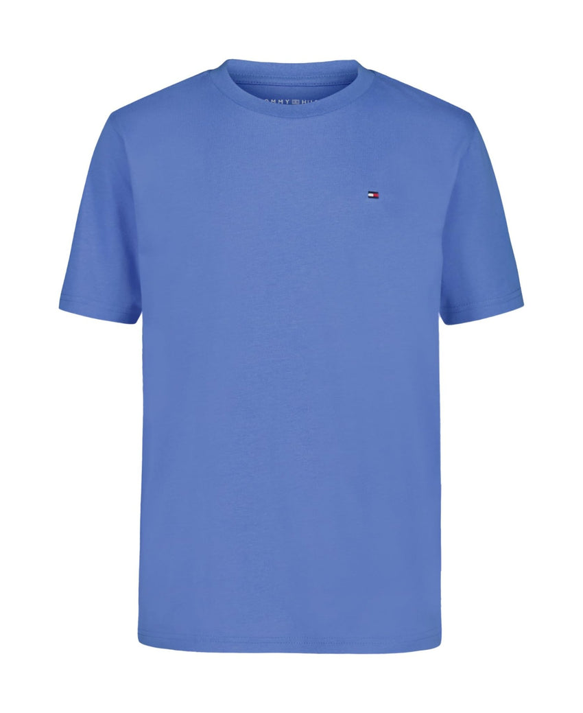 Tommy Hilfiger Boys' Short Sleeve Solid Crew Neck T-shirt, Soft, Comfortable, Relaxed Fit - 7DAY'S