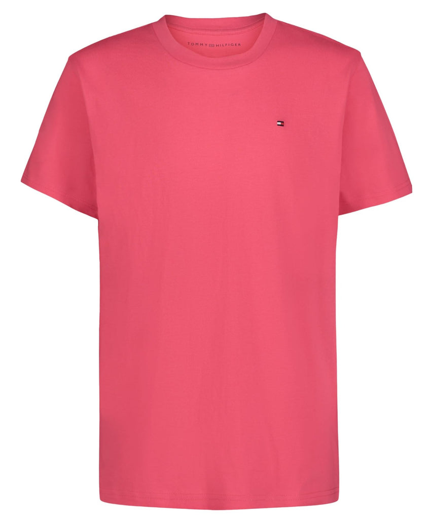 Tommy Hilfiger Boys' Short Sleeve Solid Crew Neck T-shirt, Soft, Comfortable, Relaxed Fit - 7DAY'S