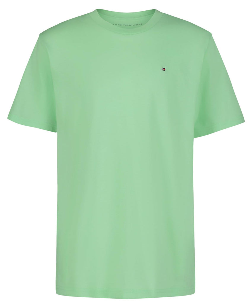 Tommy Hilfiger Boys' Short Sleeve Solid Crew Neck T-shirt, Soft, Comfortable, Relaxed Fit - 7DAY'S