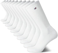 Tommy Hilfiger Men's Athletic Cushioned Crew Socks (10 Pack) - 7DAY'S