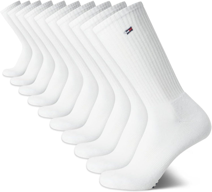 Tommy Hilfiger Men's Athletic Cushioned Crew Socks (10 Pack) - 7DAY'S