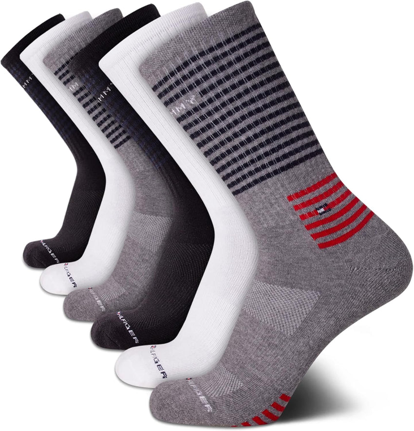Tommy Hilfiger Men's Athletic Cushioned Crew Socks (10 Pack) - 7DAY'S
