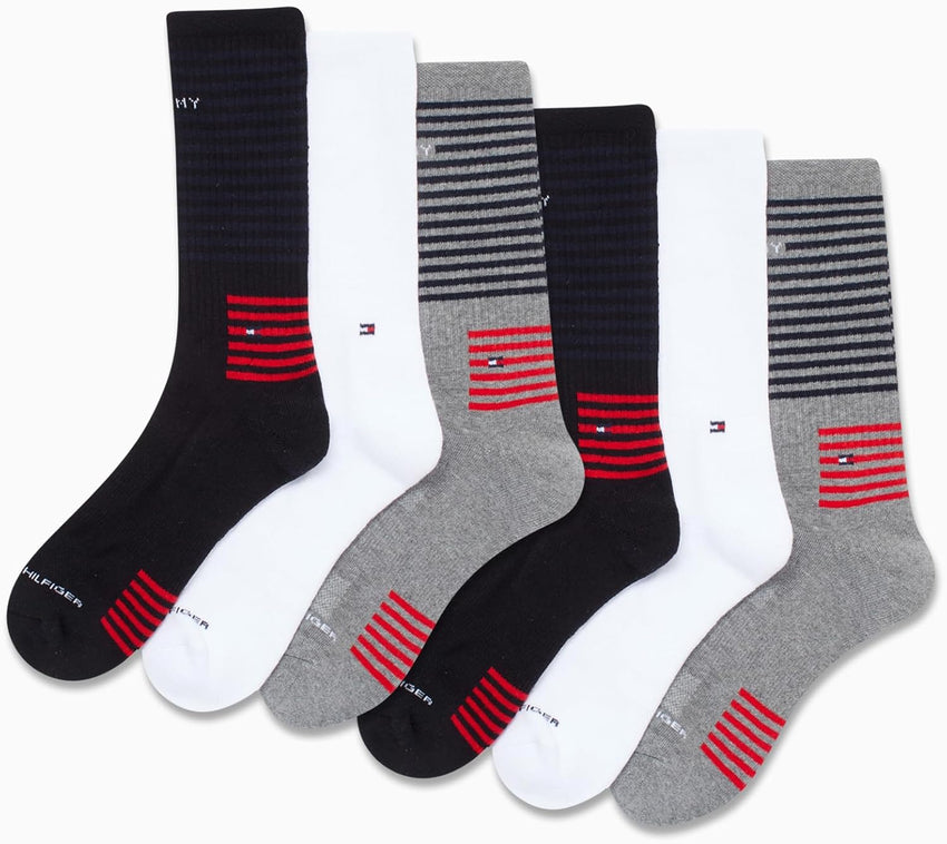 Tommy Hilfiger Men's Athletic Cushioned Crew Socks (10 Pack) - 7DAY'S