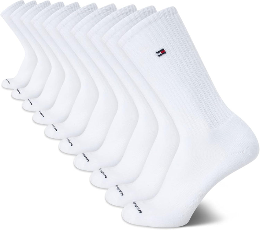 Tommy Hilfiger Men's Athletic Cushioned Crew Socks (10 Pack) - 7DAY'S