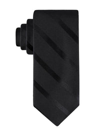 Tommy Hilfiger Men's Classic Solid Textured Stripe Tie - 7DAY'S