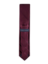 Tommy Hilfiger Men's Classic Solid Textured Stripe Tie - 7DAY'S