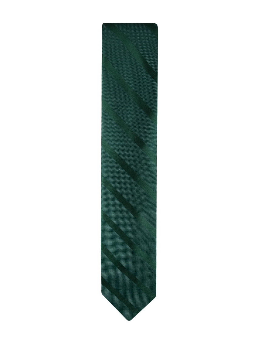 Tommy Hilfiger Men's Classic Solid Textured Stripe Tie - 7DAY'S