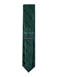 Tommy Hilfiger Men's Classic Solid Textured Stripe Tie - 7DAY'S