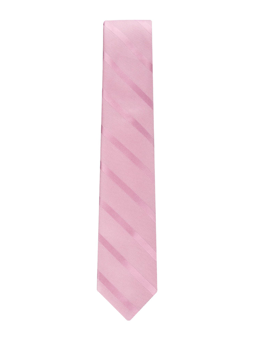 Tommy Hilfiger Men's Classic Solid Textured Stripe Tie - 7DAY'S