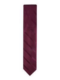 Tommy Hilfiger Men's Classic Solid Textured Stripe Tie - 7DAY'S