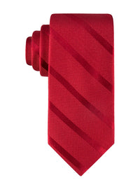 Tommy Hilfiger Men's Classic Solid Textured Stripe Tie - 7DAY'S
