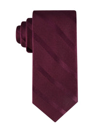Tommy Hilfiger Men's Classic Solid Textured Stripe Tie - 7DAY'S