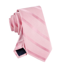 Tommy Hilfiger Men's Classic Solid Textured Stripe Tie - 7DAY'S