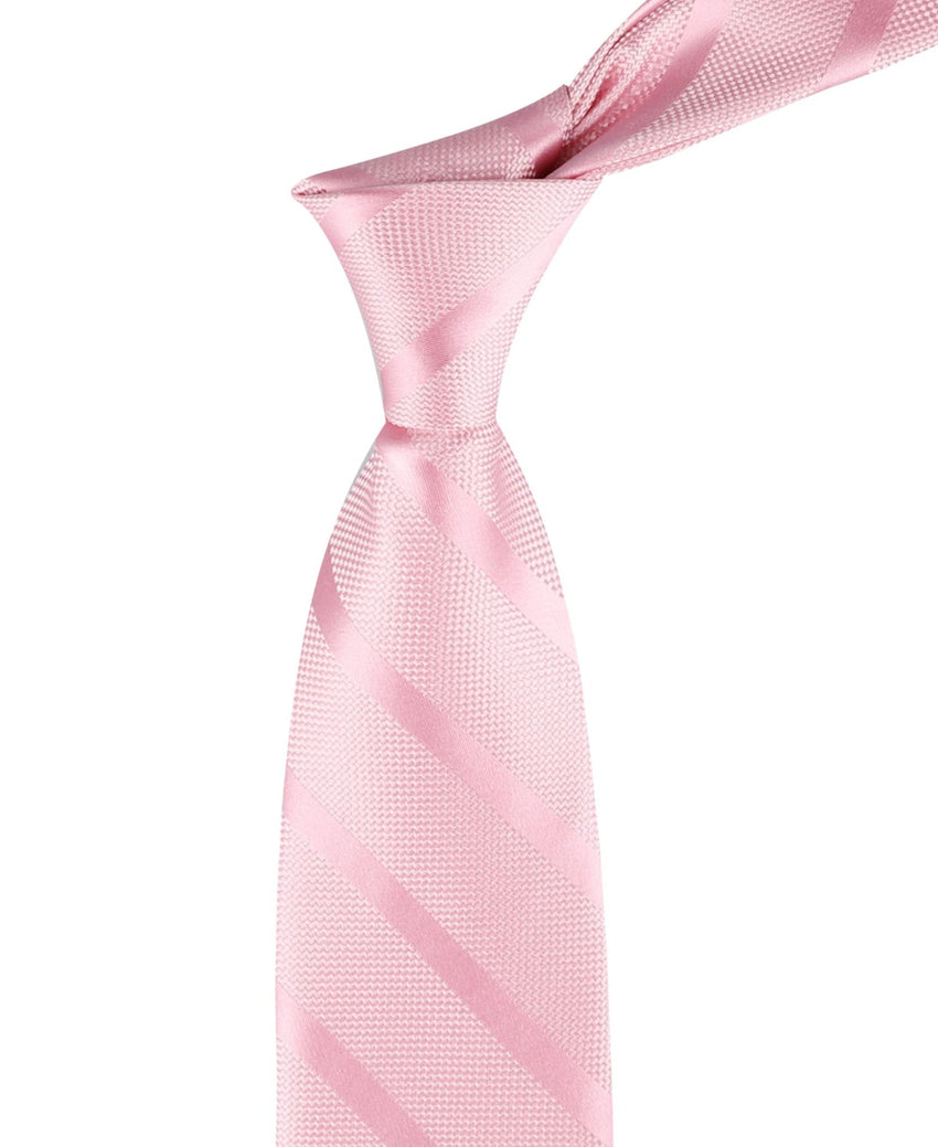 Tommy Hilfiger Men's Classic Solid Textured Stripe Tie - 7DAY'S