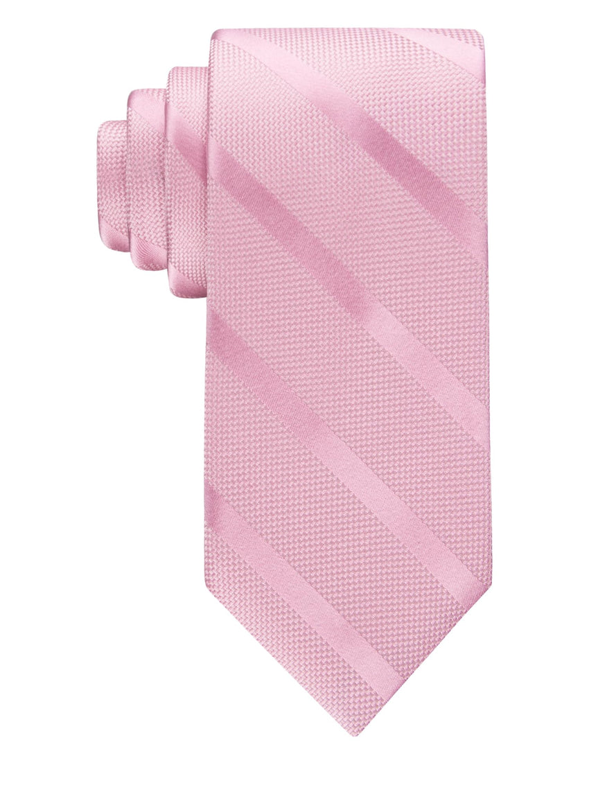 Tommy Hilfiger Men's Classic Solid Textured Stripe Tie - 7DAY'S