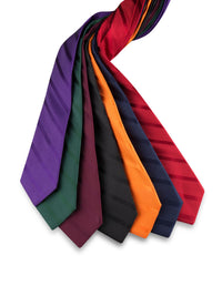 Tommy Hilfiger Men's Classic Solid Textured Stripe Tie - 7DAY'S