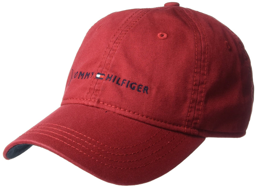 Tommy Hilfiger Men's Cotton Logo Adjustable Baseball Cap - 7DAY'S