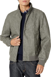 Tommy Hilfiger Men's Faux Leather Bomber Jacket - 7DAY'S