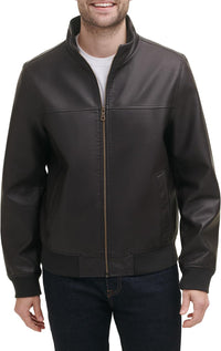 Tommy Hilfiger Men's Faux Leather Bomber Jacket - 7DAY'S