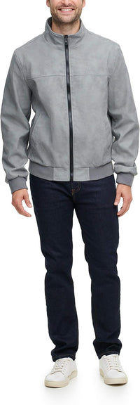Tommy Hilfiger Men's Faux Leather Bomber Jacket - 7DAY'S
