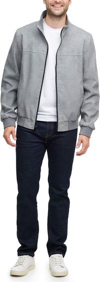 Tommy Hilfiger Men's Faux Leather Bomber Jacket - 7DAY'S