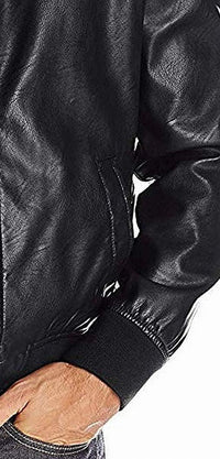 Tommy Hilfiger Men's Faux Leather Bomber Jacket - 7DAY'S