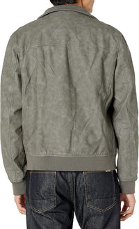 Tommy Hilfiger Men's Faux Leather Bomber Jacket - 7DAY'S