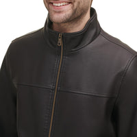Tommy Hilfiger Men's Faux Leather Bomber Jacket - 7DAY'S