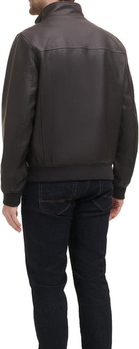 Tommy Hilfiger Men's Faux Leather Bomber Jacket - 7DAY'S