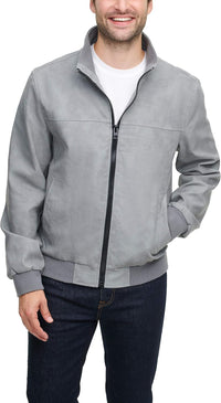 Tommy Hilfiger Men's Faux Leather Bomber Jacket - 7DAY'S