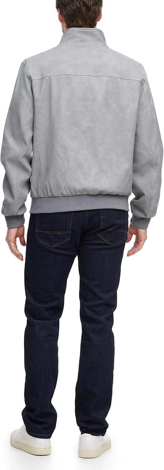 Tommy Hilfiger Men's Faux Leather Bomber Jacket - 7DAY'S