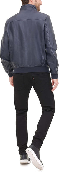 Tommy Hilfiger Men's Faux Leather Bomber Jacket - 7DAY'S