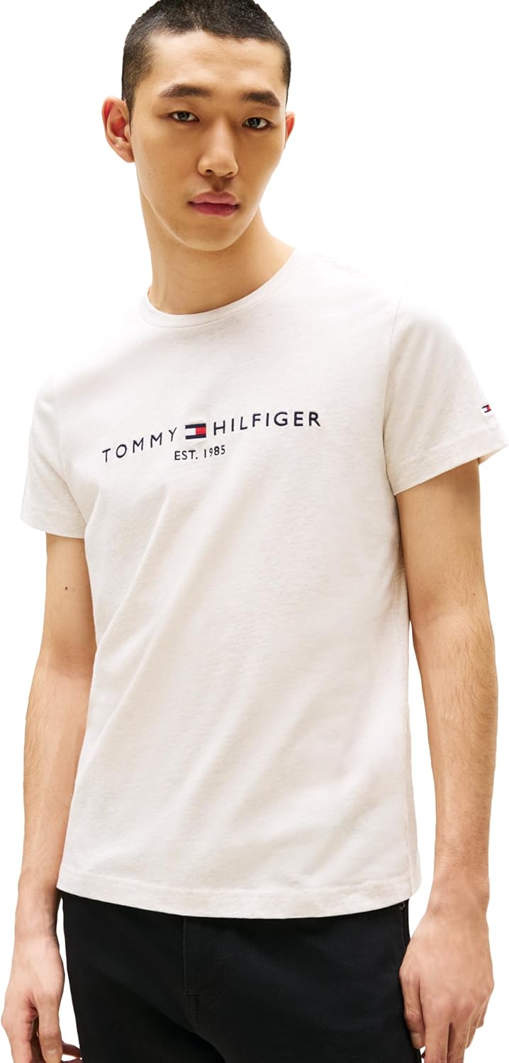 Tommy Hilfiger Men's Short Sleeve Cotton Graphic T-Shirts with Embroidered Logo - 7DAY'S
