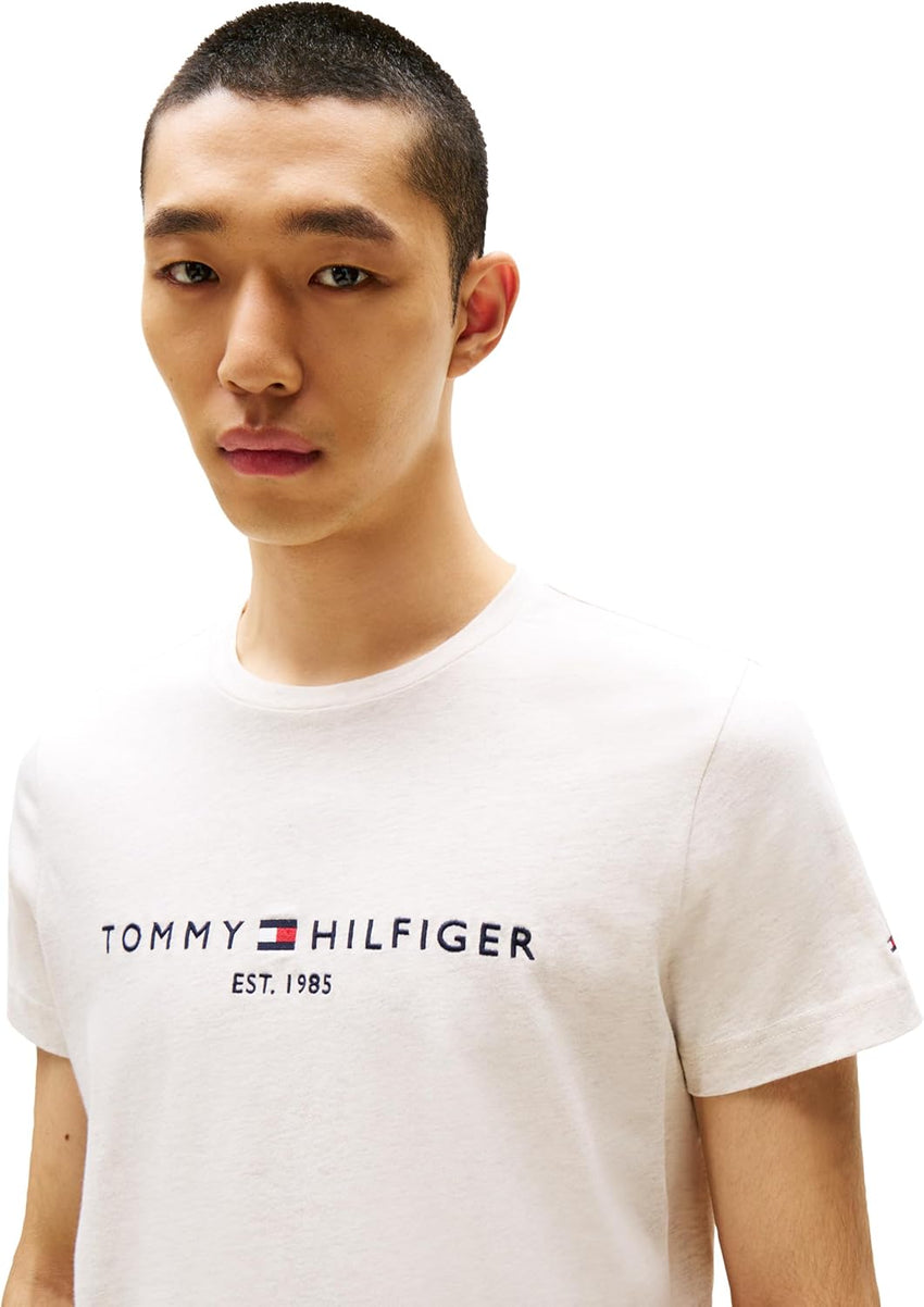 Tommy Hilfiger Men's Short Sleeve Cotton Graphic T-Shirts with Embroidered Logo - 7DAY'S