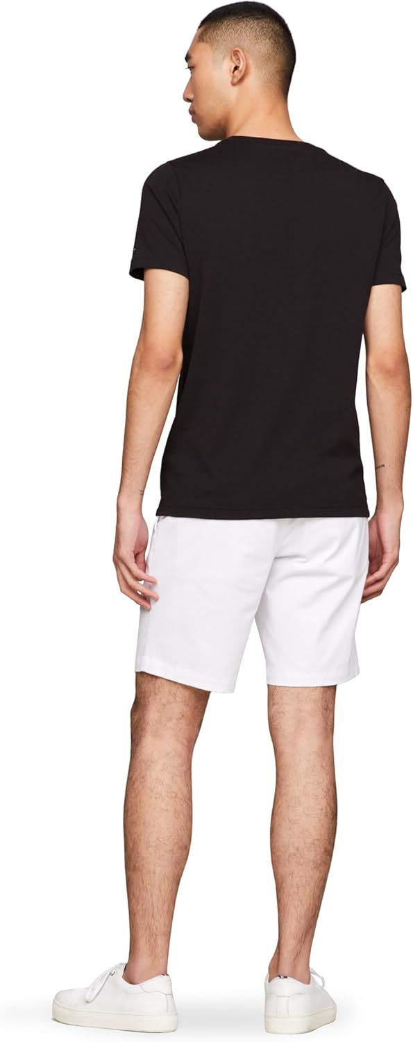 Tommy Hilfiger Men's Short Sleeve Cotton Graphic T-Shirts with Embroidered Logo - 7DAY'S